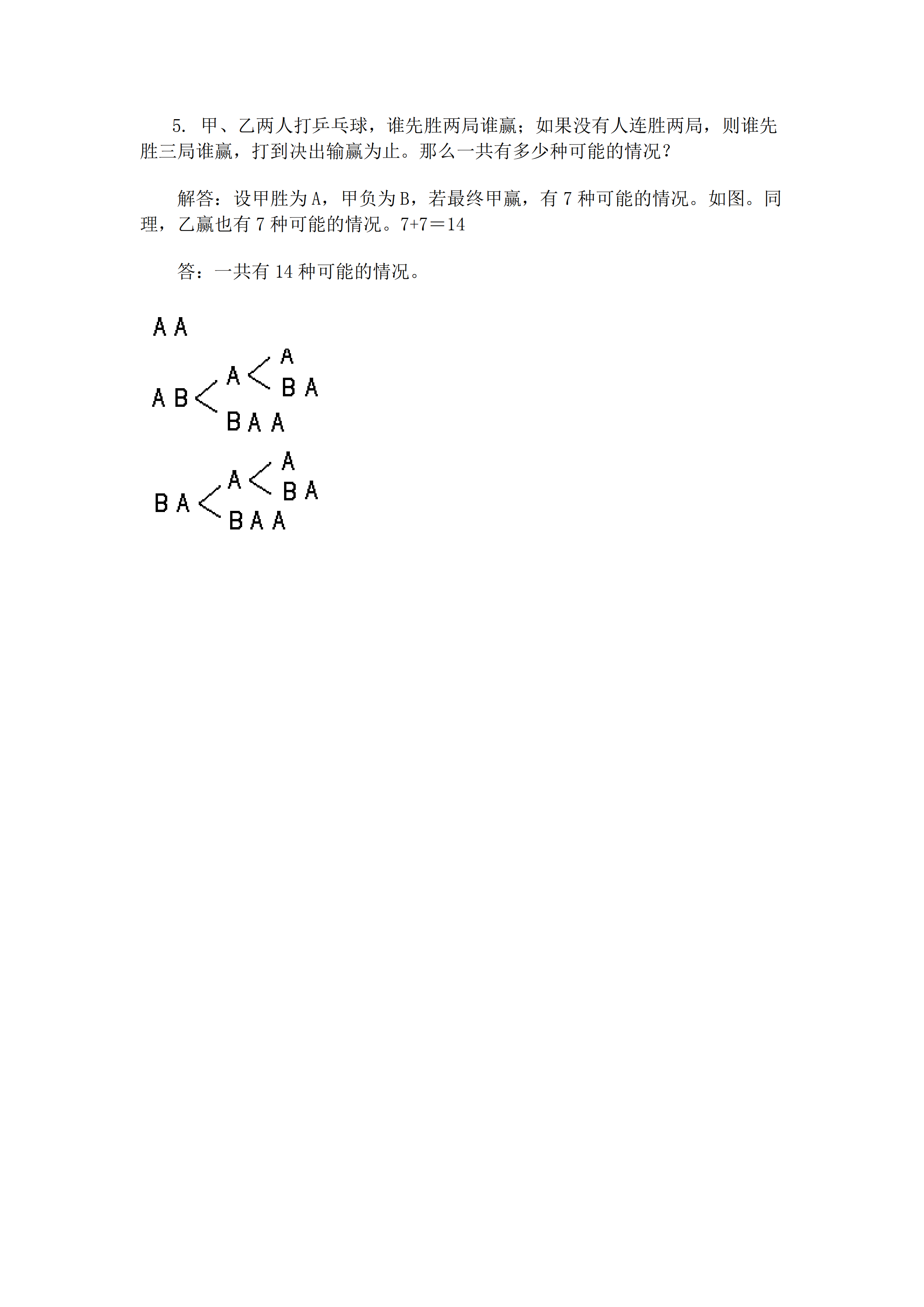 小升初數(shù)學(xué)復(fù)習(xí)專題七：列舉法