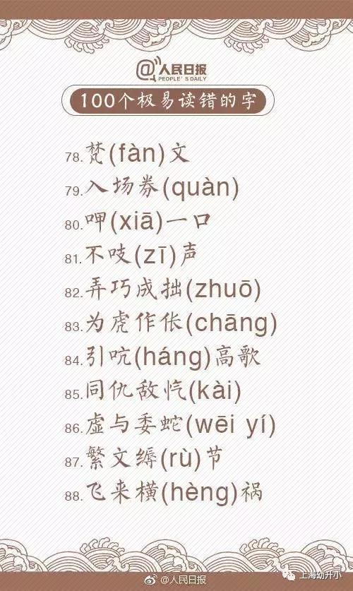 拼音沒有chua和ne?這一百個字你真的會讀嗎?